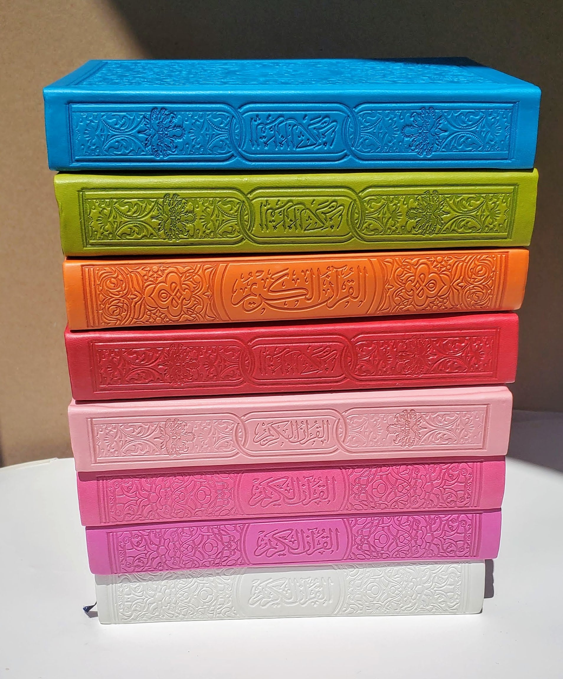 QURAN MUSHAF TAJWEED Rainbow Color Coded In Beautiful Leather Cover 14x20cm EUR 29,06 - DE - Foto 11