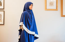 Load image into Gallery viewer, Prayer clothes for girls - Royal blue with a white trim (4514152251441)