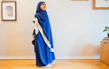 Load image into Gallery viewer, Prayer clothes for girls - Royal blue with a white trim (4514152251441)