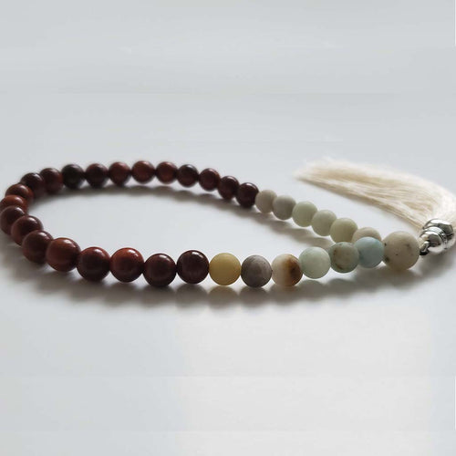Prayer beads made from unique Amazonian stone (4339130761265)